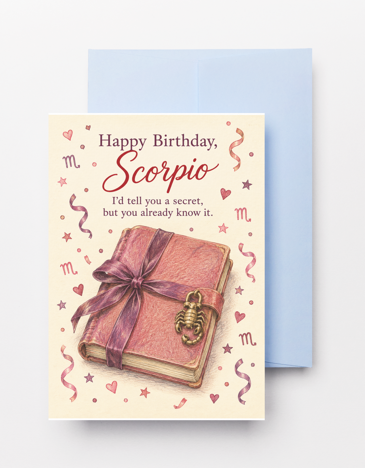 Scorpio Secret Birthday Card