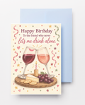 Wine Night Birthday Card