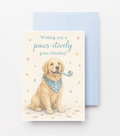Paws-itively Great Golden Retriever Birthday Card