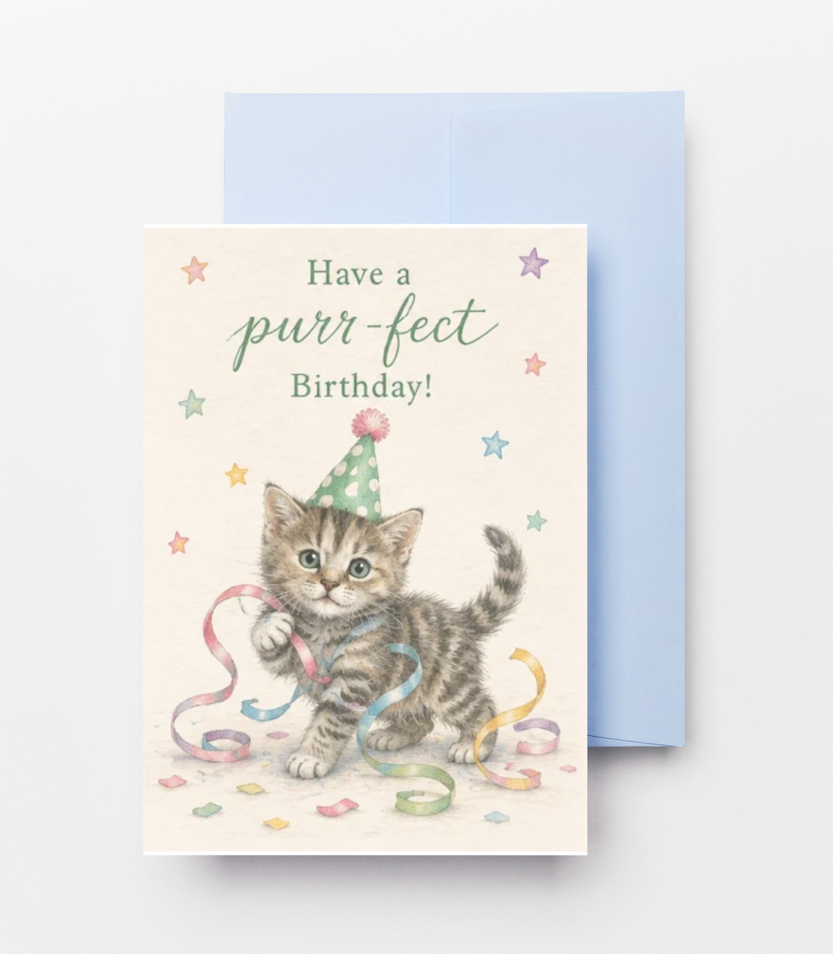 Purr-fect Kitten Birthday Card